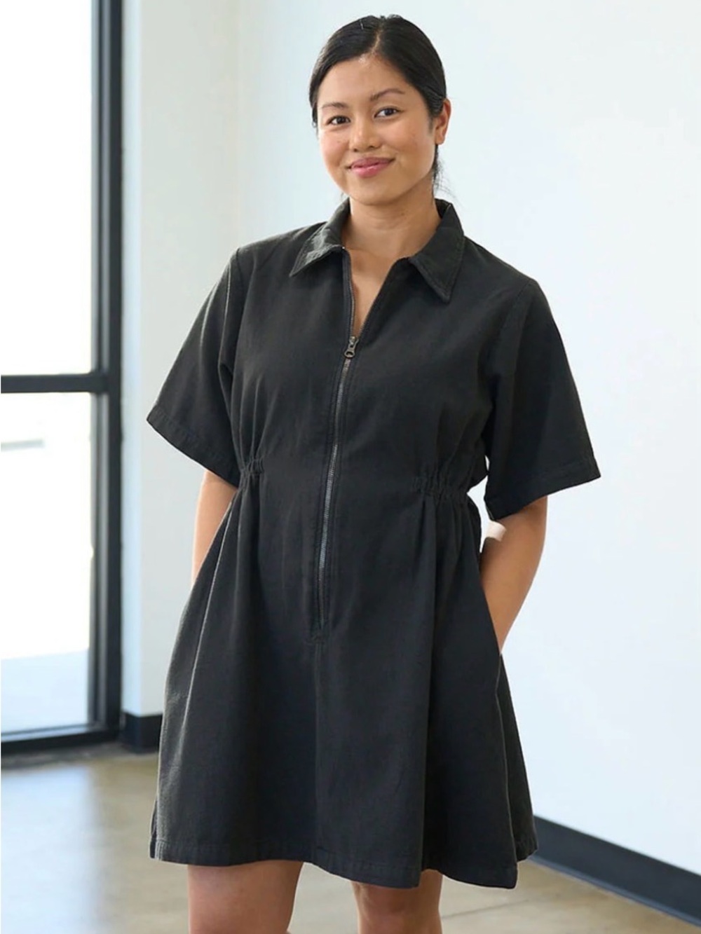 Noble Black Utility Dress - M